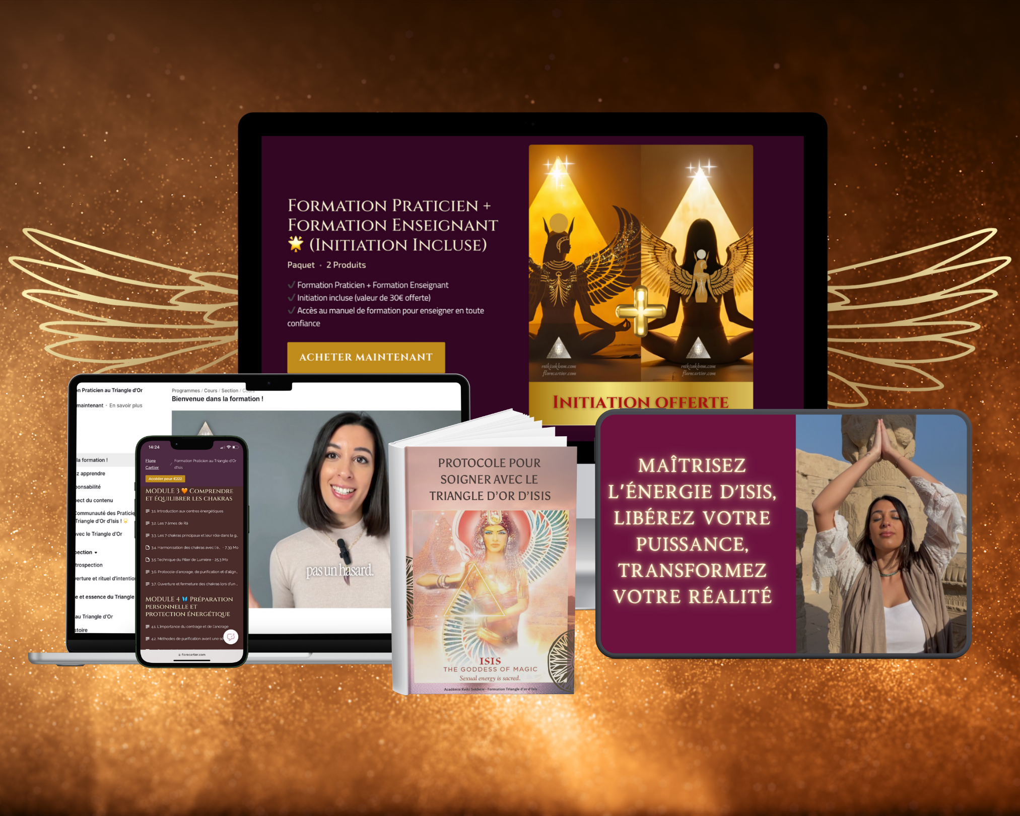 Éveillez votre lumière. Reconnectez-vous à Isis. Activez le Triangle d’Or